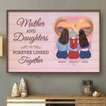Because Family Is The Heart Of Every Home - Family Personalized Custom Horizontal Poster - Mother's Day, Gift For Mom, Grandma, Daughter