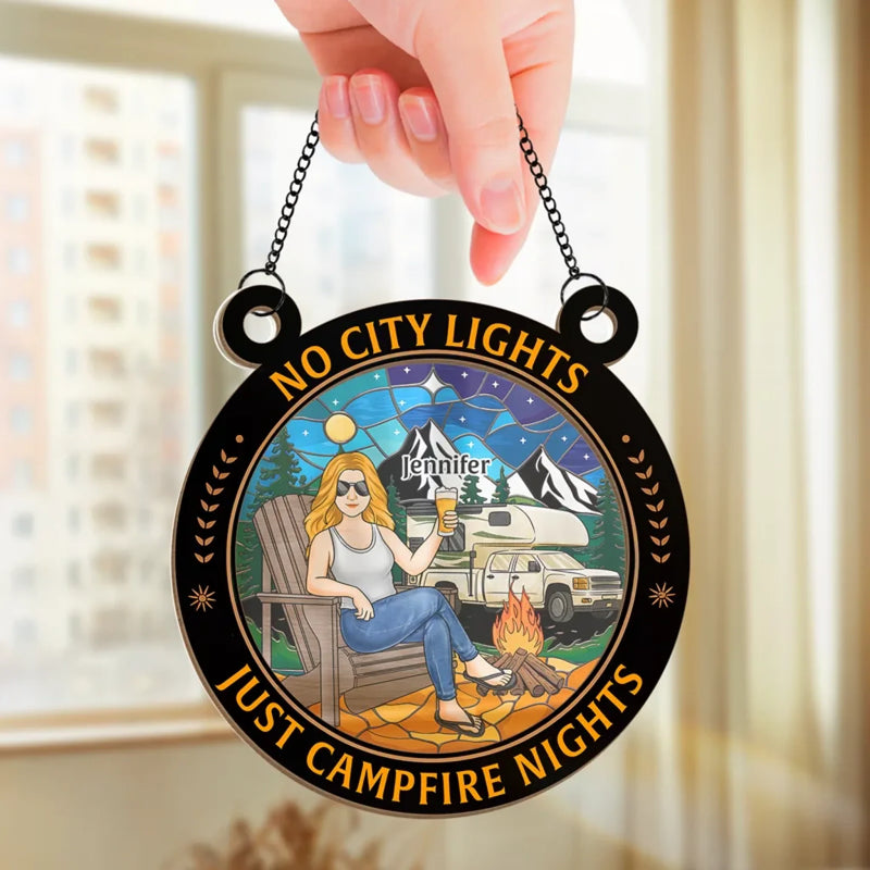 A Little Piece Of The Outdoors For Your Favorite Space - Family Personalized Window Hanging Suncatcher Ornament - Gift For Yourself, Best Friends, Siblings, Family Members