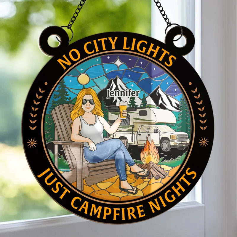 A Little Piece Of The Outdoors For Your Favorite Space - Family Personalized Window Hanging Suncatcher Ornament - Gift For Yourself, Best Friends, Siblings, Family Members