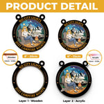 A Little Piece Of The Outdoors For Your Favorite Space - Family Personalized Window Hanging Suncatcher Ornament - Gift For Campers, RV Travelers, Family