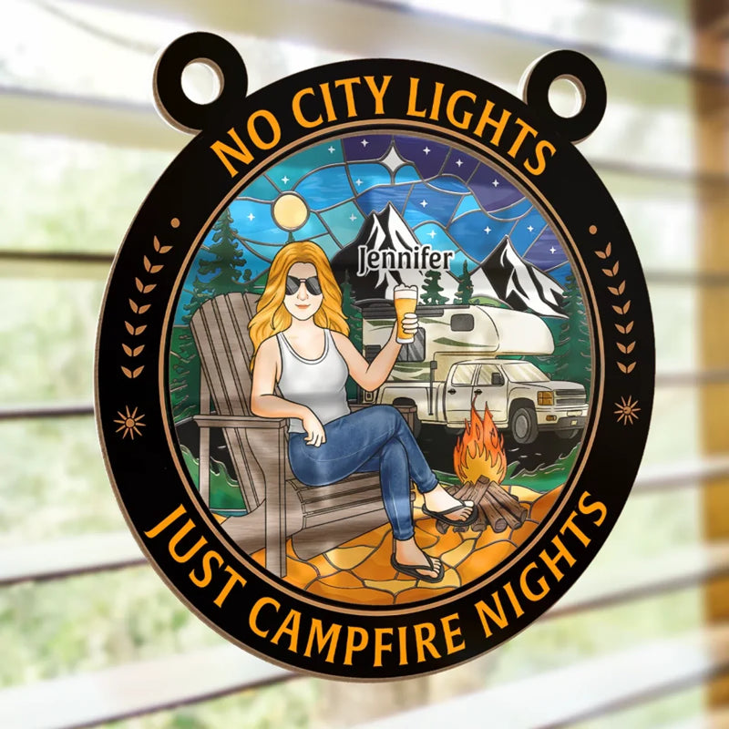 A Little Piece Of The Outdoors For Your Favorite Space - Family Personalized Window Hanging Suncatcher Ornament - Gift For Yourself, Best Friends, Siblings, Family Members