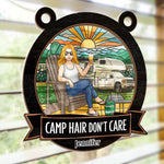 Perfect For Adding A Touch Of Nature To Your Home - Family Personalized Window Hanging Suncatcher Ornament - Gift For Campers, RV Owners, Road Trippers