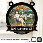 Perfect For Adding A Touch Of Nature To Your Home - Family Personalized Window Hanging Suncatcher Ornament - Gift For Campers, RV Owners, Road Trippers