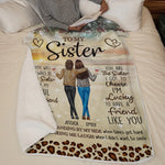 You’re The Friend My Heart Chose - Bestie Personalized Custom Blanket - Gift For Sisters, Best Friends, BFF