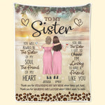 You’re The Friend My Heart Chose - Bestie Personalized Custom Blanket - Gift For Sisters, Best Friends, BFF