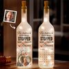 Custom Photo Though You’re Gone, Your Love Remains - Memorial Personalized Custom Bottle Lamp - Sympathy Gift For Family Members