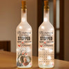 Custom Photo Though You’re Gone, Your Love Remains - Memorial Personalized Custom Bottle Lamp - Sympathy Gift For Family Members