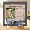 Photo personnalisée « Un morceau de mon cœur est avec toi » - Plaque commémorative personnalisée pour perte d'animal de compagnie, cadre pour collier - Cadeau de condoléances pour les propriétaires d'animaux et les amoureux des animaux