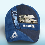 Making Memories At Campsite - Camping Personalized Custom Hat, All Over Print Classic Cap - Gift For Camping Lovers
