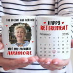Custom Photo Retirement Is Life’s New Chapter - Coworker Personalized Custom Mug - Appreciation, Retirement Gift For Coworkers, Work Friends, Colleagues