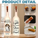 Custom Photo Your Wings Were Ready But My Heart Was Not - Memorial Personalized Custom Bottle Lamp - Sympathy Gift For Dog Lovers, Pet Owners
