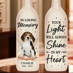Custom Photo Your Wings Were Ready But My Heart Was Not - Memorial Personalized Custom Bottle Lamp - Sympathy Gift For Dog Lovers, Pet Owners
