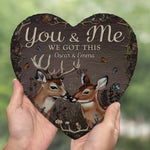 For The Moments That Make Your Love Unique - Couple Personalized Custom Heart Shaped Stone With Stand - Gift For Husband Wife, Anniversary