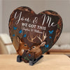 Let Your Love Stand The Test Of Time - Couple Personalized Custom Heart Shaped Stone With Stand - Gift For Husband Wife, Anniversary