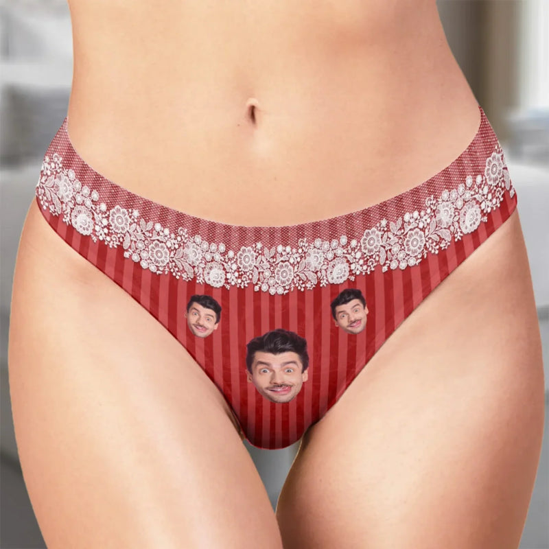 Custom Photo I Claimed It With Love - Couple Personalized Women Briefs - Gift For Husband Wife, Anniversary