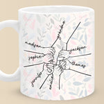 We Can Only Learn To Love By Loving - Family Personalized Custom Mug - Gift For Mom, Grandma