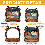 No City Lights - Camping Personalized Window Hanging Suncatcher Ornament - Gift For Camping Lovers