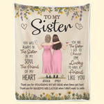 Thank You For Standing By My Side - Bestie Personalized Custom Blanket - Gift For Best Friends, BFF, Sisters