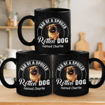 Fur, Chaos, And A Whole Lot Of Attitude - Dog & Cat Personalized Custom Black Mug - Gift For Pet Owners, Pet Lovers