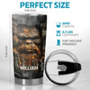 A Fun Way To Start Your Day With A Roar - Family Personalized Custom 3D Inflated Effect Printed Tumbler - Gift For Yourself, Best Friends, Siblings, Family Members
