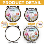 A Grandma’s Love Makes Life Sweeter - Family Personalized Window Hanging Suncatcher - Gift For Grandma