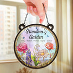A Grandma’s Love Makes Life Sweeter - Family Personalized Window Hanging Suncatcher - Gift For Grandma