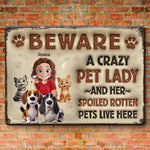 Paws, Whiskers, And Unconditional Love - Dog & Cat Personalized Custom 3D Inflated Effect Printed Home Decor Metal Sign - House Warming Gift For Pet Owners, Pet Lovers