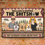 Fur, Friends, And Fun - Dog Personalized Custom Home Decor Metal Sign - House Warming Gift For Pet Owners, Pet Lovers