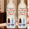 The Glow Of Your Soul Will Forever Brighten My Path - Memorial Personalized Custom Bottle Lamp - Sympathy Gift For Family Members