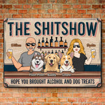 Life's A Party With Pets - Dog Personalized Custom Home Decor Metal Sign - House Warming Gift For Pet Owners, Pet Lovers