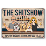 Life's A Party With Pets - Dog Personalized Custom Home Decor Metal Sign - House Warming Gift For Pet Owners, Pet Lovers