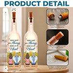 Always In My Soul - Memorial Personalized Custom Bottle Lamp - Sympathy Gift For Family Members