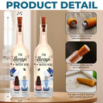 The Light Of Your Love Guides Me Forward - Memorial Personalized Custom Bottle Lamp - Sympathy Gift For Family Members