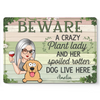 Dogs Make The Garden Lively - Dog Personalized Custom Home Decor Metal Sign - House Warming Gift For Pet Owners, Pet Lovers