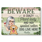 Dogs Make The Garden Lively - Dog Personalized Custom Home Decor Metal Sign - House Warming Gift For Pet Owners, Pet Lovers