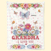 A Cozy Way To Celebrate The Love That Never Fades - Family Personalized Custom Blanket - Mother's Day Gift For Mom, Grandma
