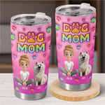 Happiness Is A Wet Nose And A Wagging Tail - Dog & Cat Personalized Custom 3D Inflated Effect Printed Tumbler - Gift For Pet Owners, Pet Lovers