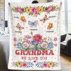 A Cozy Way To Celebrate The Love That Never Fades - Family Personalized Custom Blanket - Mother's Day Gift For Mom, Grandma
