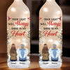 The Glow Of Your Soul Will Forever Brighten My Path - Memorial Personalized Custom Bottle Lamp - Sympathy Gift For Family Members