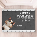 Cats On A Mission - Cat Personalized Custom Home Decor Decorative Mat - House Warming Gift For Cat Lovers
