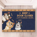 Cats On A Mission - Cat Personalized Custom Home Decor Decorative Mat - House Warming Gift For Cat Lovers