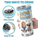 One Heart, Two Tails, Endless Love - Dog & Cat Personalized Custom 3D Inflated Effect Printed Tumbler - Gift For Dog Lovers, Mom