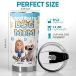 One Heart, Two Tails, Endless Love - Dog & Cat Personalized Custom 3D Inflated Effect Printed Tumbler - Gift For Dog Lovers, Mom