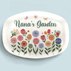 L'amour de grand-mère est un rayon de soleil pour les petites fleurs - Plateau personnalisé familial - Cadeau pour maman, grand-mère