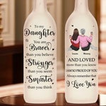 I Am So Proud Of You - Family Personalized Custom Bottle Lamp - Gift For Mom, Daughter