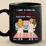 Together Forever - Couple  Personalized Custom Black Mug - Gift For Husband, Wife, Couple