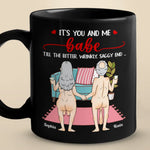 Together Forever - Couple  Personalized Custom Black Mug - Gift For Husband, Wife, Couple