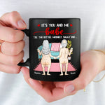 Together Forever - Couple  Personalized Custom Black Mug - Gift For Husband, Wife, Couple