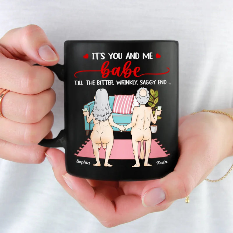 Together Forever - Couple  Personalized Custom Black Mug - Gift For Husband, Wife, Couple
