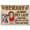 Paws, Whiskers, And Unconditional Love - Dog & Cat Personalized Custom 3D Inflated Effect Printed Home Decor Metal Sign - House Warming Gift For Pet Owners, Pet Lovers